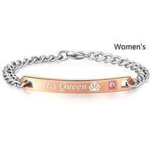 Stainless Steel Her King His Queen Bracelets