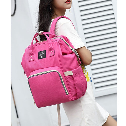 Diaper Bag Backpack for Baby Care Multi-Functional Waterproof Large Capacity Baby Nappy Storage Travel Bag